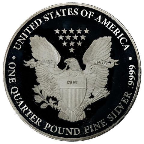 Walking Liberty Quarter Pound Silver Round - .9999 Silver - 55¢ Over Per Ounce