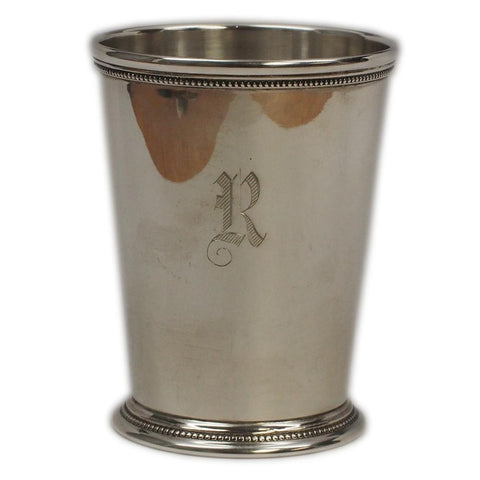International Patrick Henry Sterling Silver Mint Julep Cup "R" Monogram