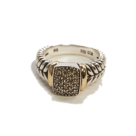 Effy Sterling 18K Gold Diamond Ring Size 7