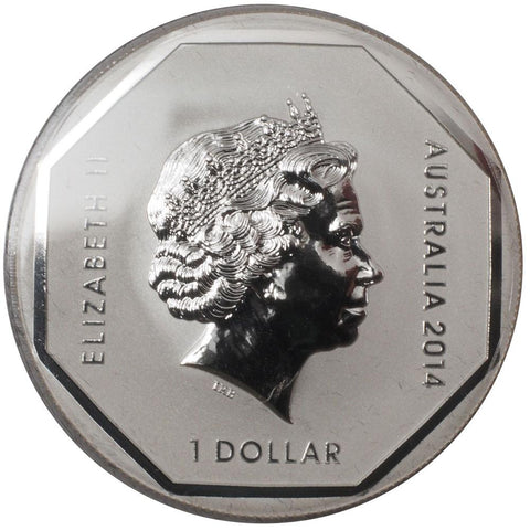 2014 Australian Road Sign Series $1 Silver Coin - PQBU Frosted Silver in OGP