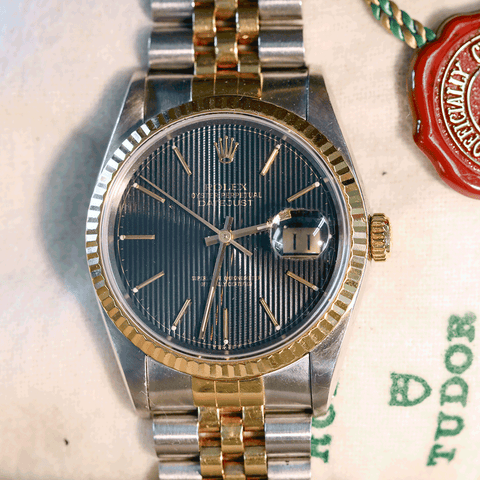 1992/3 18K & Stainless Rolex Datejust (16233) - Includes Box/Papers/Links