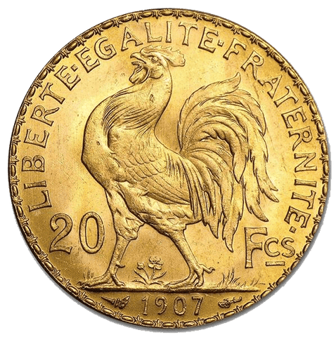 French "Rooster" Gold 20 Franc KM.857 - PQ Brilliant Uncirculated