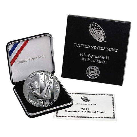 2011-P Proof United States Mint 10th Anniversary September 11th National Medal