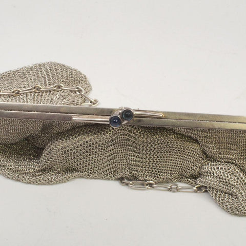 Ernst Gideon Bek Sterling Silver and Sapphire Purse and Change Purse