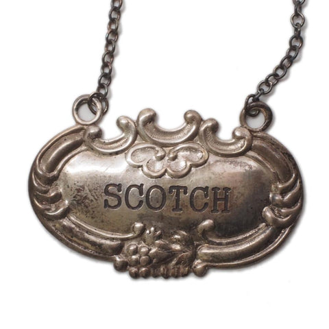 Vintage Wallace Scotch, Gin, and Bourbon Battle Tags Sterling Silver