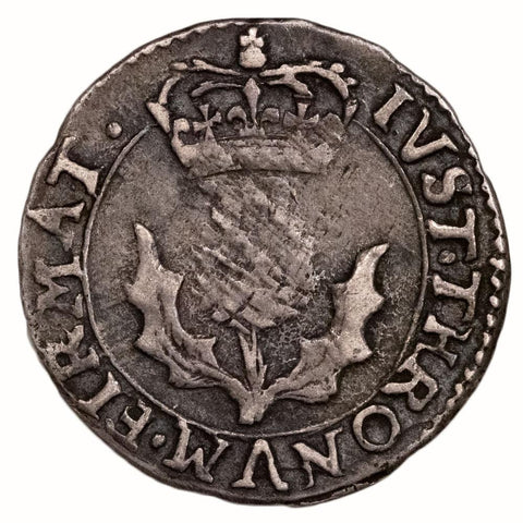 Scotland 1625-49 Charles I AR Twentypence (Bust to Edge) - Very Fine Detail