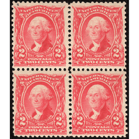 Scott #301 1903 2¢ George Washington Block of 4 - F/VF NH OG