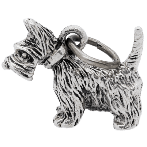 Vintage Sterling Silver Large Scottish Terrier Charm