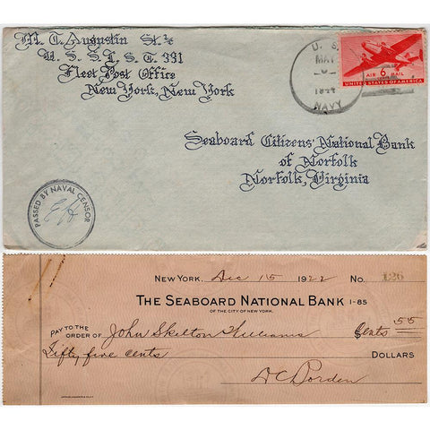 Postal/Banking Ephemera Collection From The Seaboard National Bank Norfolk, VA