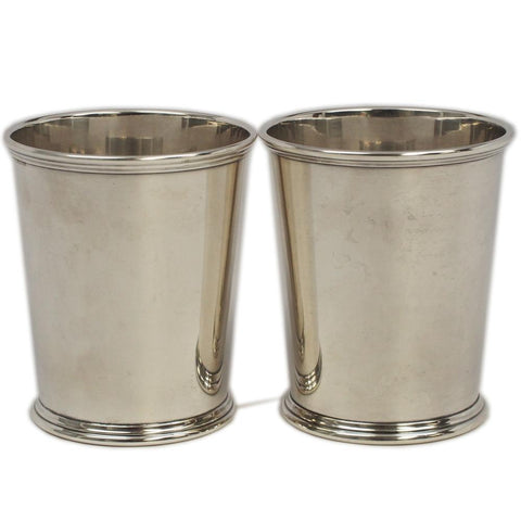 Pair S. Kirk & Son 277 Sterling Mint Julep Cups