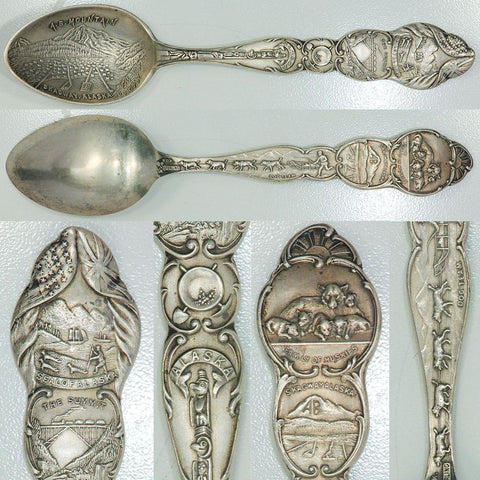 Early 20th Century Joseph Mayer & Bros Sterling Skagway Alaska Souvenir Spoon