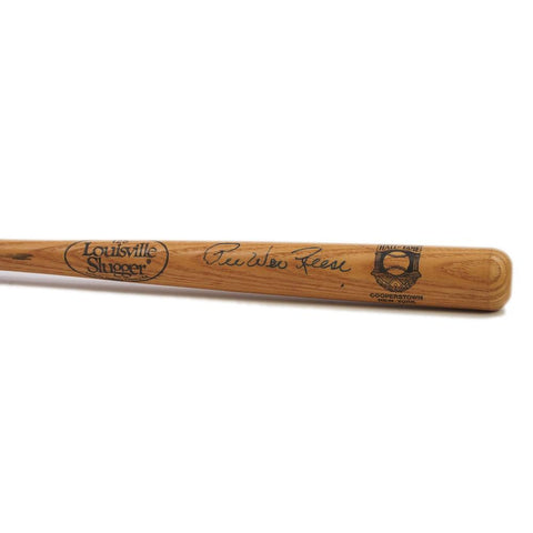 Pee Wee Reese (L.A. Dodgers) Signed Hall of Fame Mini Louisville Slugger Bat