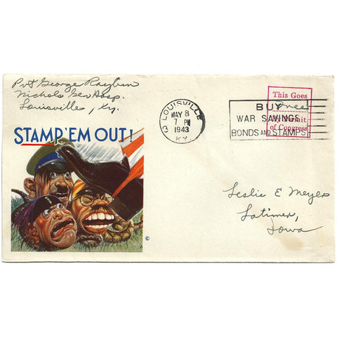 May 8, 1943 - Stamp 'Em Out Patriotic Cover Free Stamp