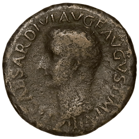 Roman Imperial, Tiberius Caesar Bronze AE As, 21-22 AD, Fine