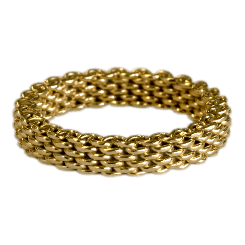 18K Gold Tiffany & Co. Somerset Narrow Band - Size 6