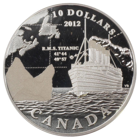 2012 $10 R.M.S. Titanic Fine Silver Coin - Gem Proof in OGP w/ COA