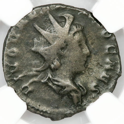 Roman Empire, Valerian II, BI Double-Denarius, 256-258 AD, NGC Fine