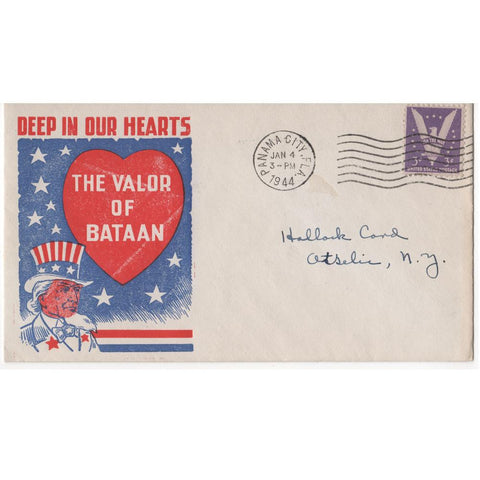Jan. 4, 1944 "The Valor of Bataan" WW2 Patriotic Cover
