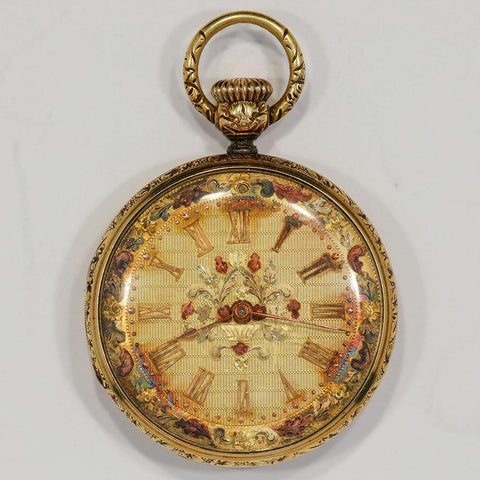 c. 1907 Vacheron & Constantin 18K Gold Pocket Watch 21 Jewel Size 18s