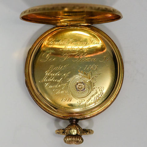c. 1907 Vacheron & Constantin 18K Gold Pocket Watch 21 Jewel Size 18s