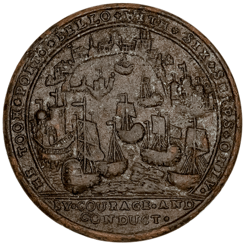(1739) Great Britain Admiral Vernon, Porto Bello Medal 37mm - Net Very Good