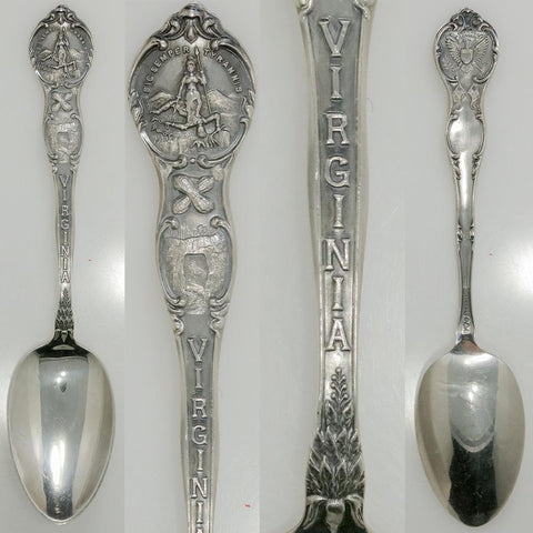 Early 20th Century Watson Co Sterling Silver Virginia Souvenir Spoon