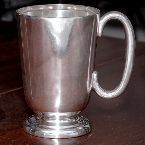1929 Walker & Hall Sterling Silver Large Mug/Tankard - 5 1/8" Tall