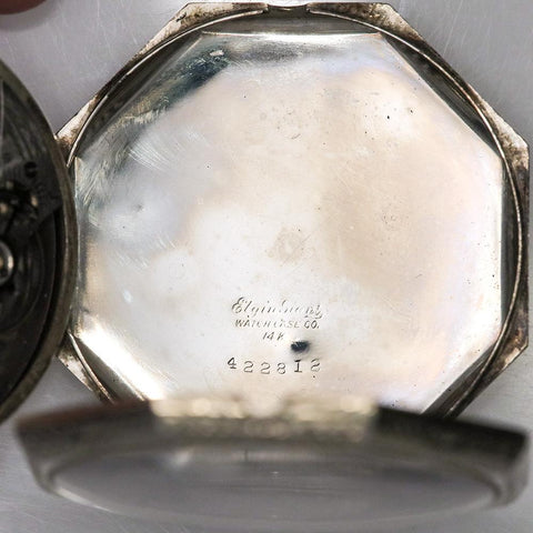 1922 Waltham 14K White Gold Pocket Watch - 17 Jewel, Model 1894, Grade No.225, Size 12s