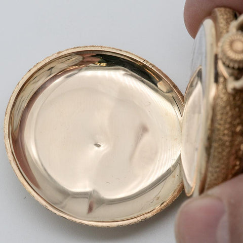 1906 Waltham 14K Gold Pocket Watch - 15 Jewel, Model 1890, Grade Seaside, Size 6s