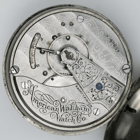 1904 Waltham Nickel Pocket Watch - 7 Jewel, Model 1883, Grade No. 18, Size 18s
