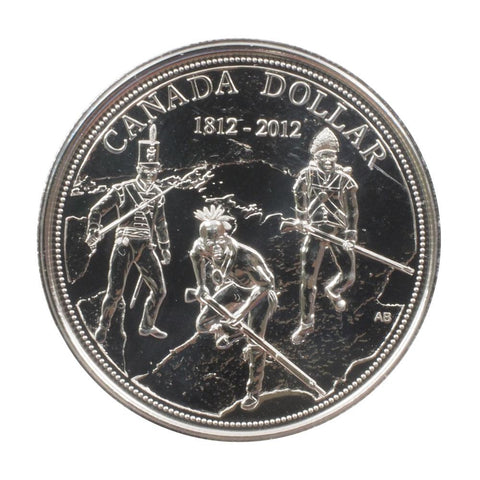 2012 Canadian War of 1812 Silver Dollar - Gem Unc in OGP w/ COA