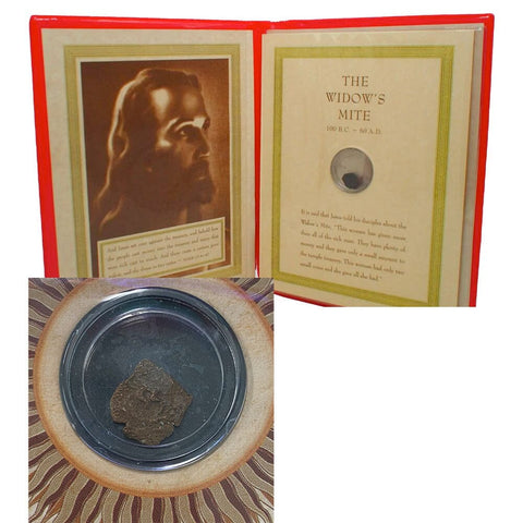 Coins of the Bible "Widows Mite" Coin w/ Display Folder & C.O.A.