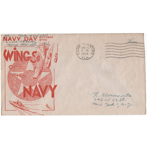 Apr. 15, 1944 "Wings of the Navy" WW2 Patriotic Covers