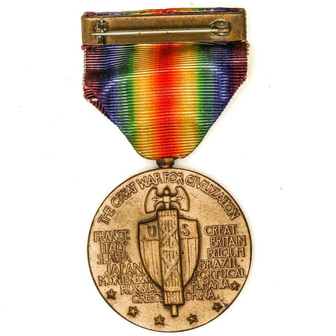 World War I Victory Medal with Ribbon - Nearly Mint