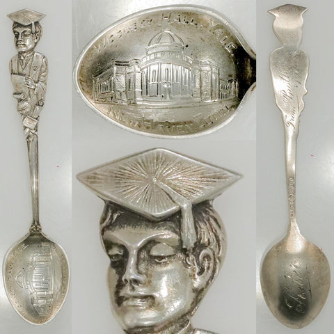 1905 Paye & Baker Sterling Silver Yale, Woolsey Hall Souvenir Spoon