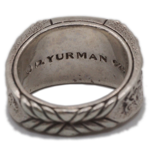 David Yurman Sterling Silver Griffon Signet Ring